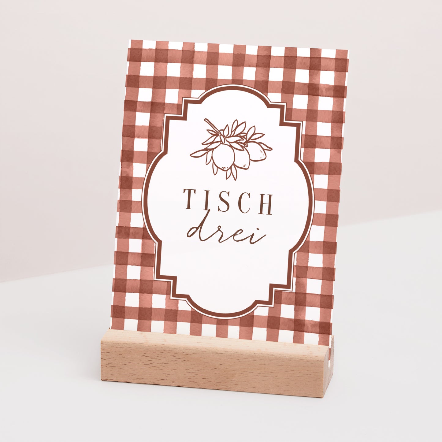 Tischnummern Hochzeit Rechteck Liebliche Liebe foto N° 3
