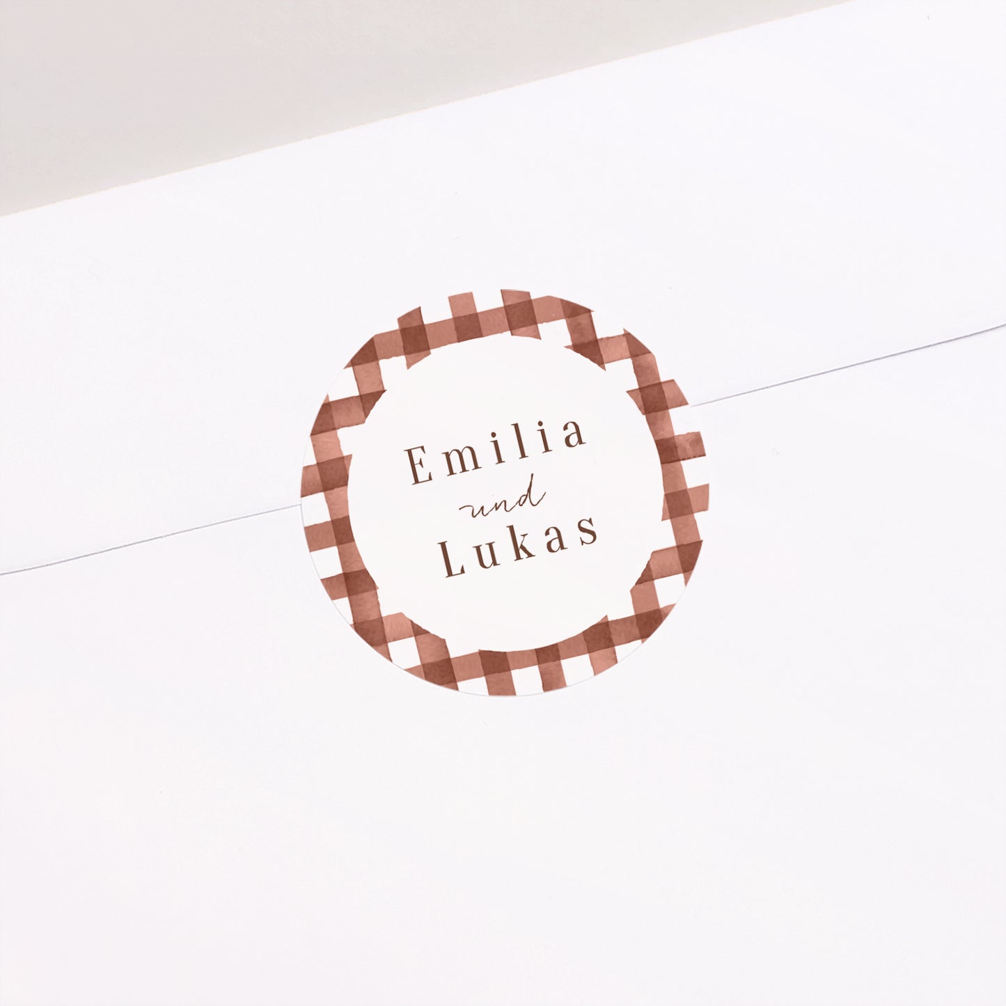 Sticker Hochzeit Rund Liebliche Liebe foto N° 1