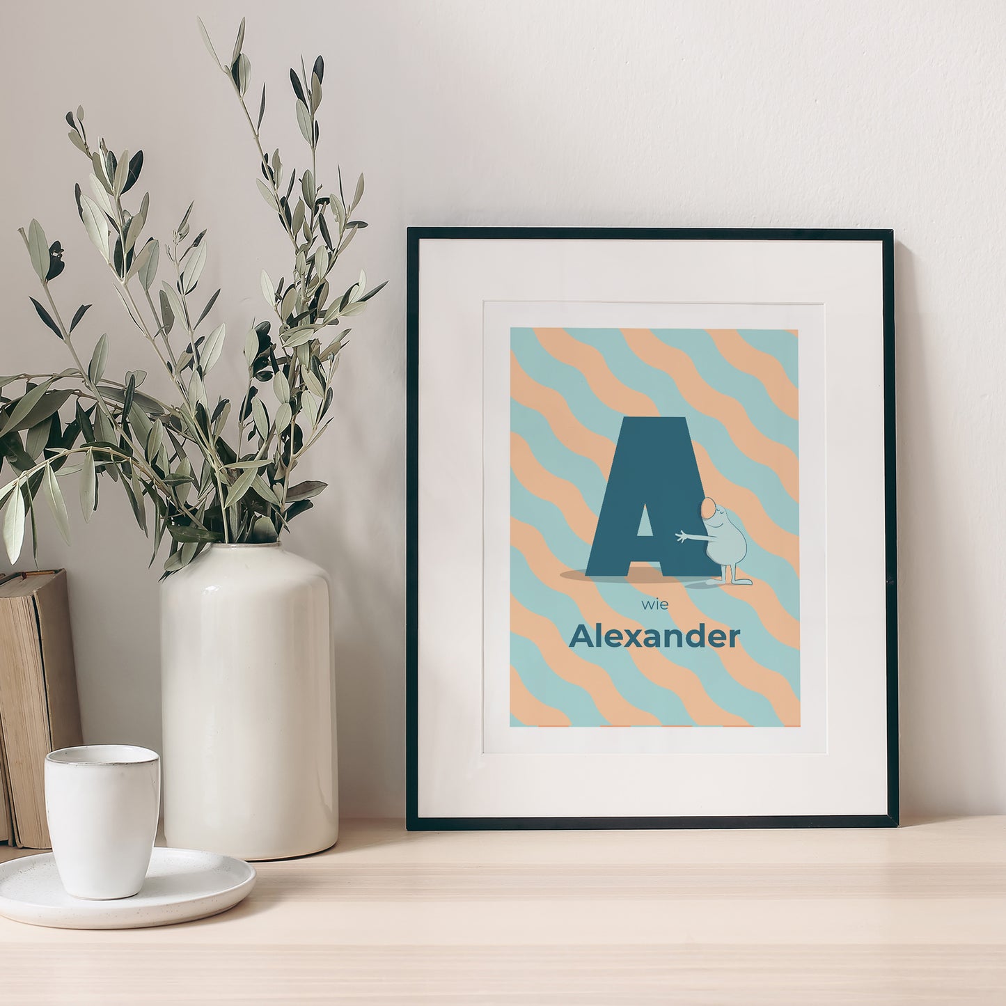 Poster Geburt Porträt Meine anfängliche Liebe Blau II foto N° 1