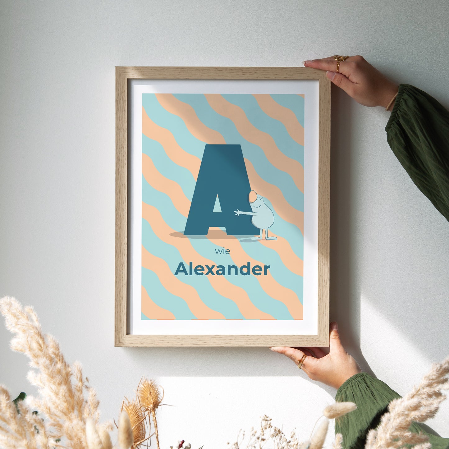 Poster Geburt Porträt Meine anfängliche Liebe Blau II foto N° 2