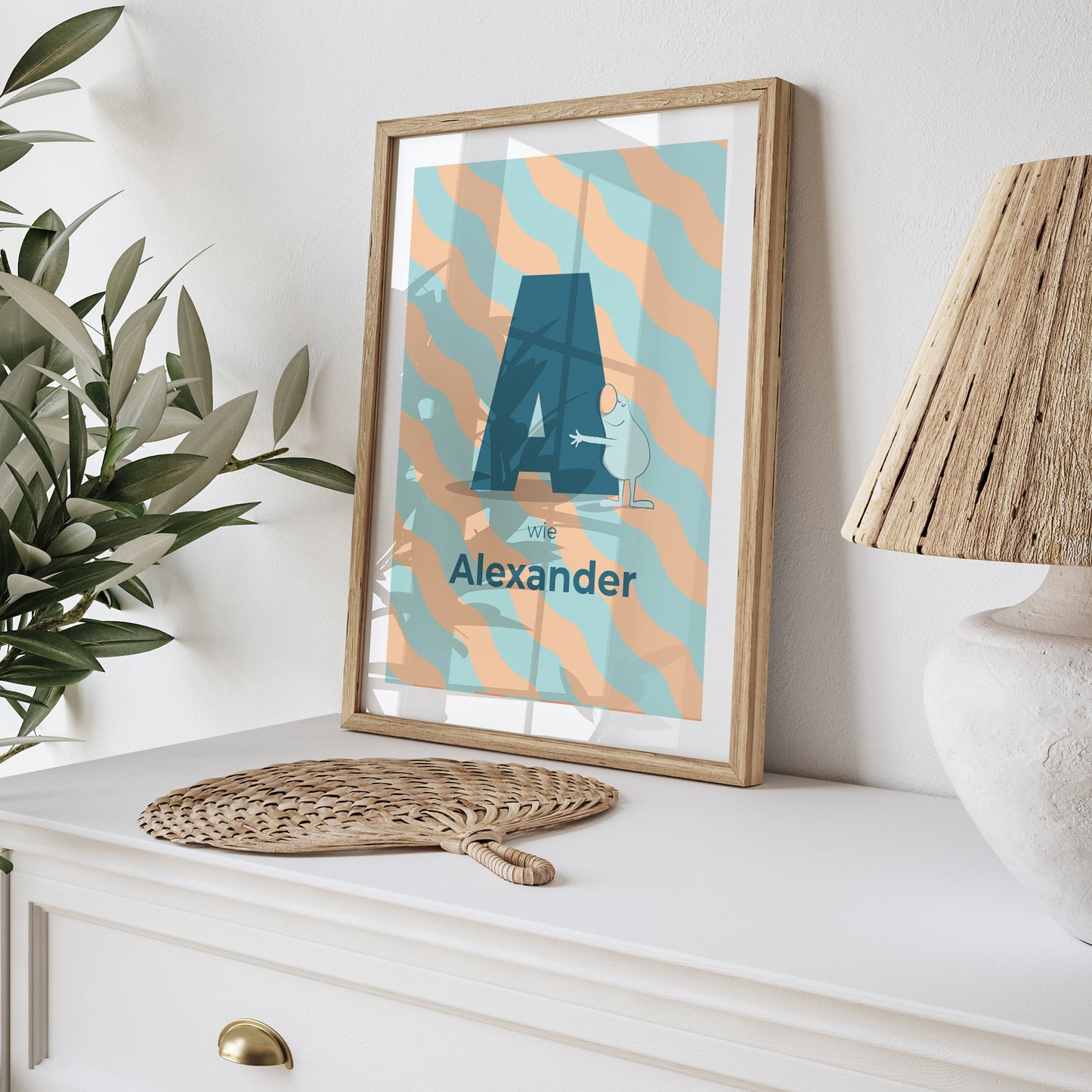 Poster Geburt Porträt Meine anfängliche Liebe Blau II foto N° 5