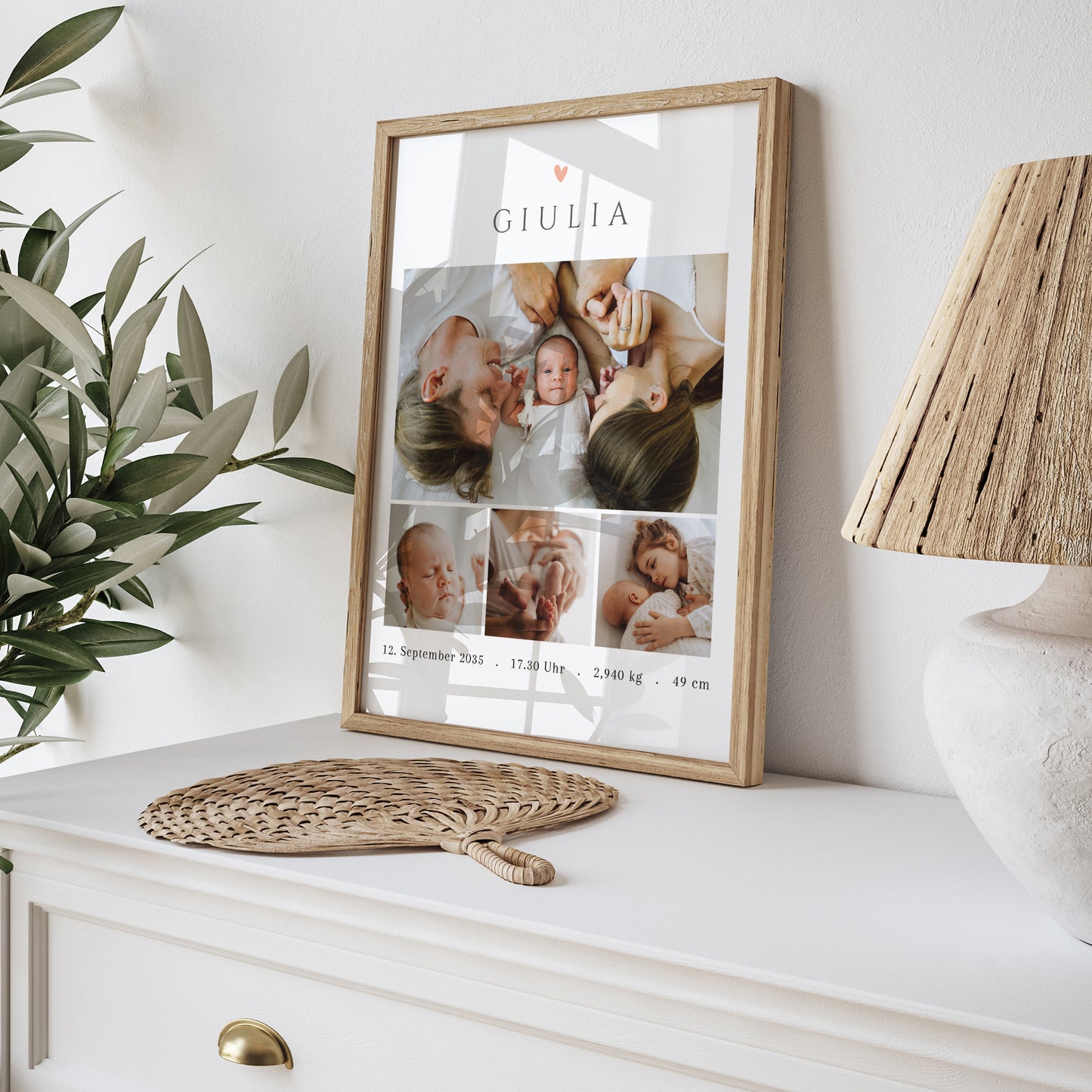 Poster Geburt Porträt Erinnerungen zum Schätzen foto N° 5