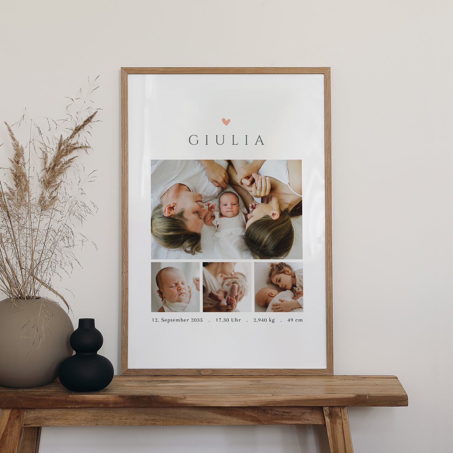 Poster Geburt Porträt 60 x 90 cm Erinnerungen zum Schätzen foto N° 2