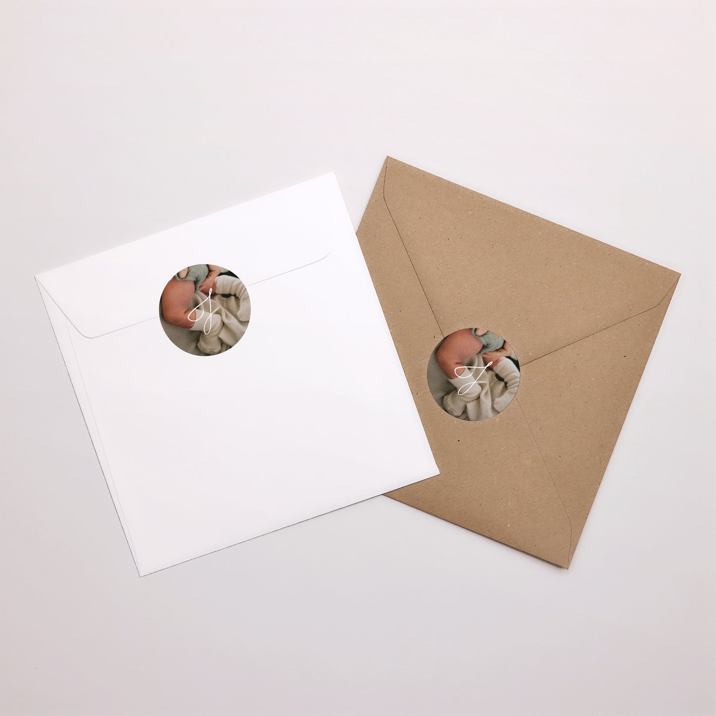 Sticker Geburt Rund Liebeskliche foto N° 3