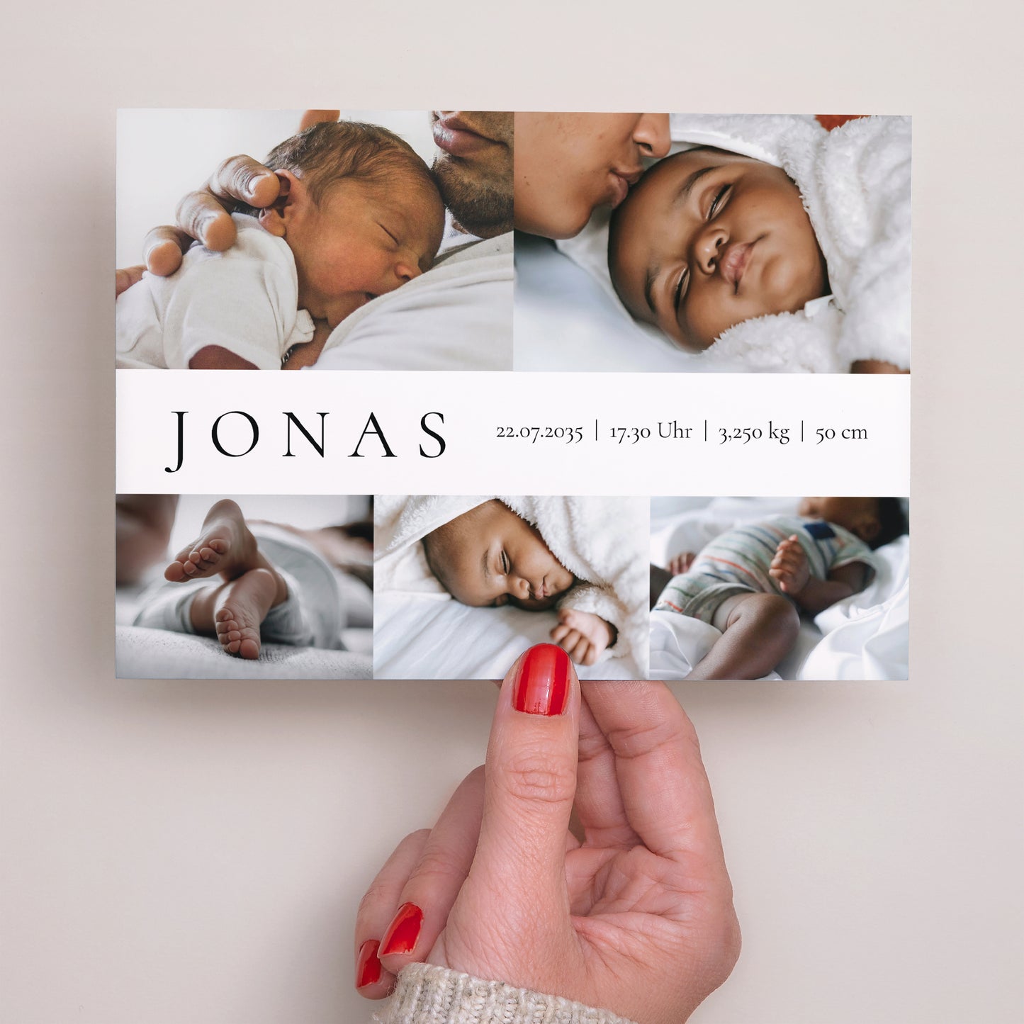 Geburtskarte Landschaft Ein Lebensstrahl foto N° 3