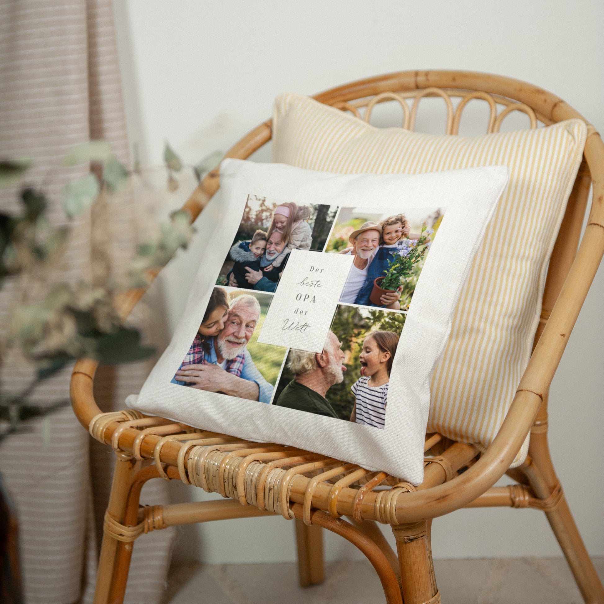 Kissen Objekte Natürliche Beige Der beste Opa der Welt foto N° 2