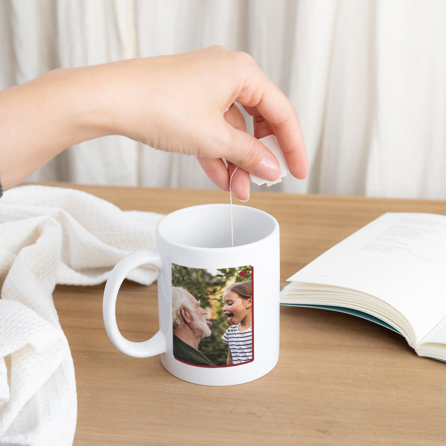 Tasse Objekte Weiß Opa Bär Club foto N° 3