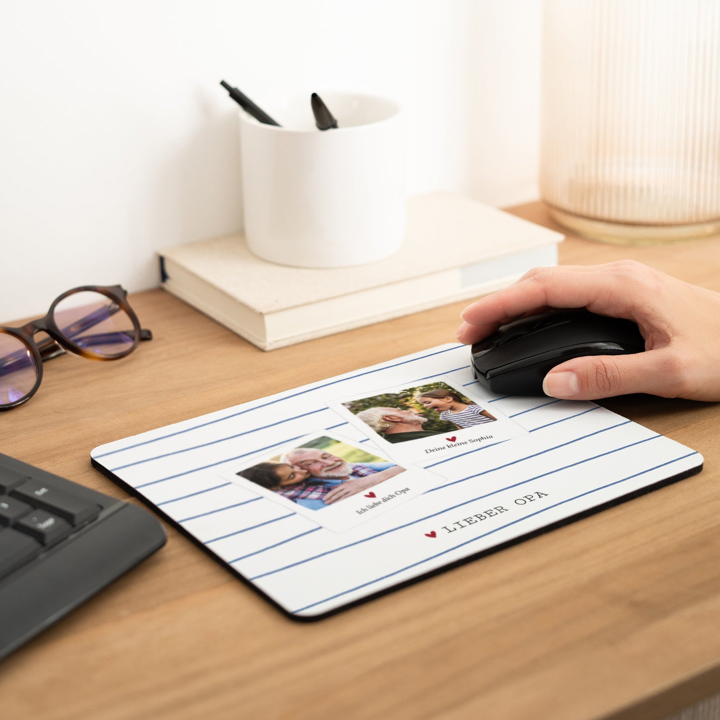 Mousepad Objekte Rechteck Opa Huhn foto N° 2