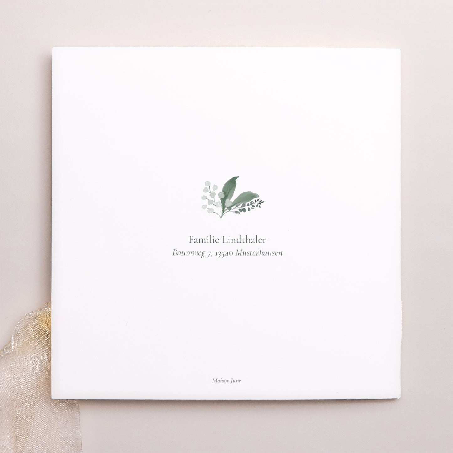 Geburtskarten Quadratische Hülle, 3 Karten, Etikett Pflanzenbehälter foto N° 4