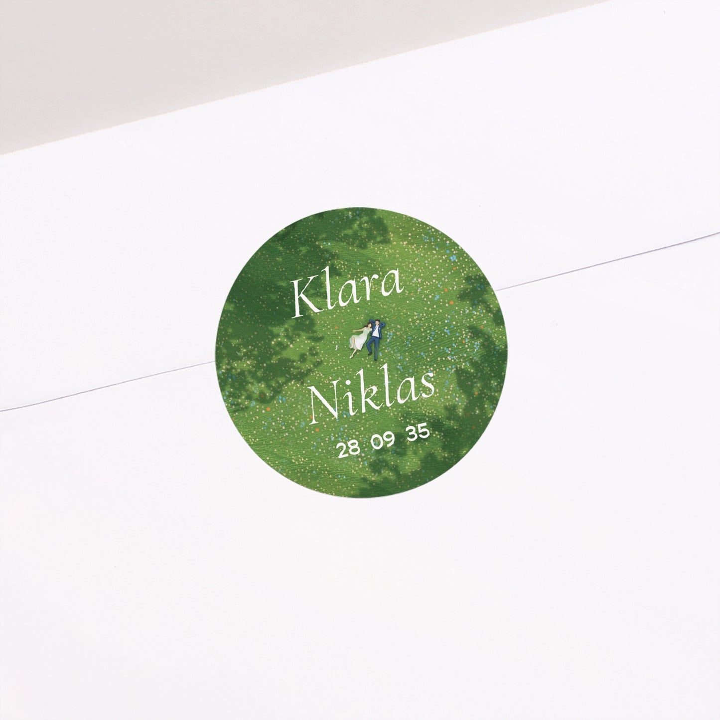 Sticker Hochzeit Rund foto N° 1