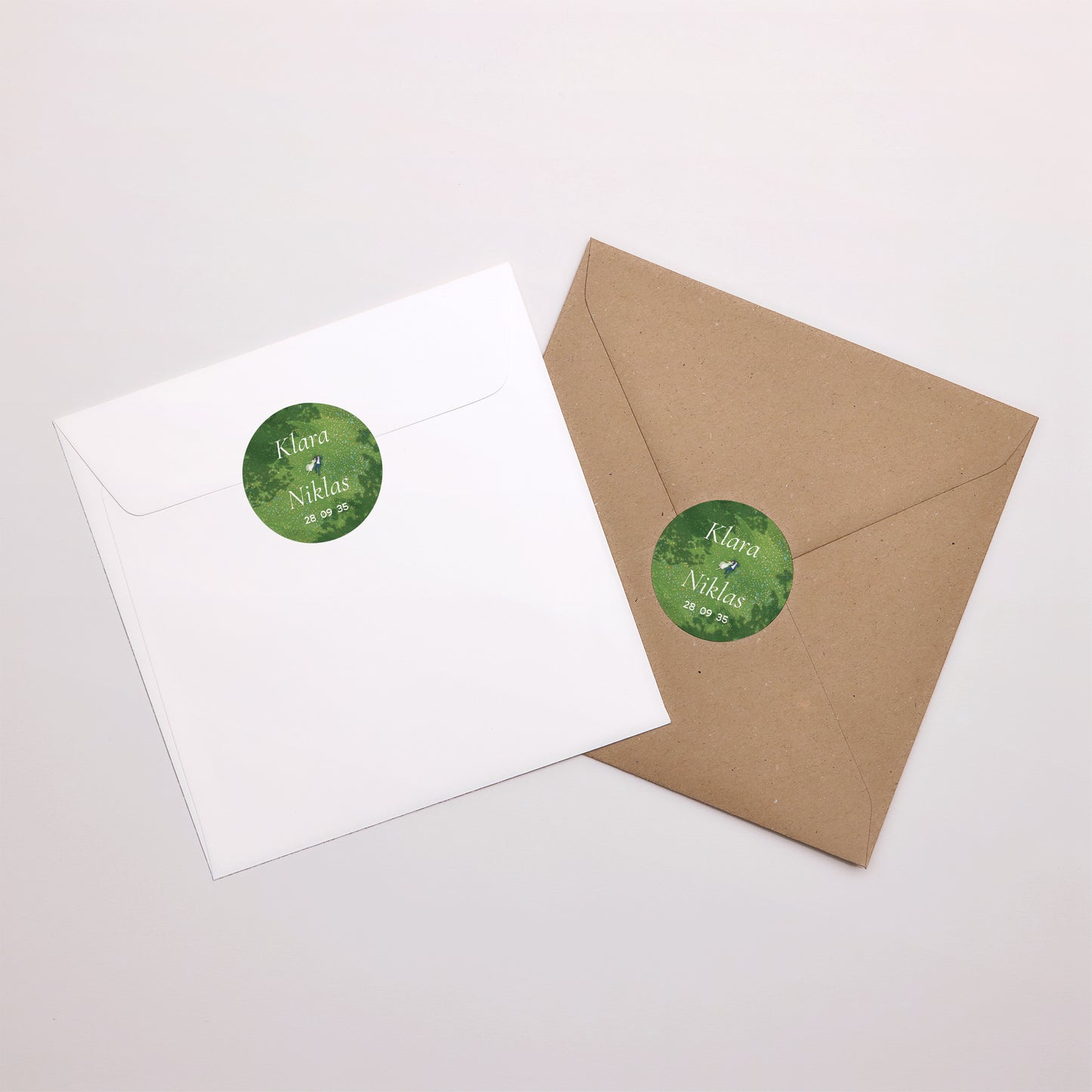 Sticker Hochzeit Rund foto N° 4