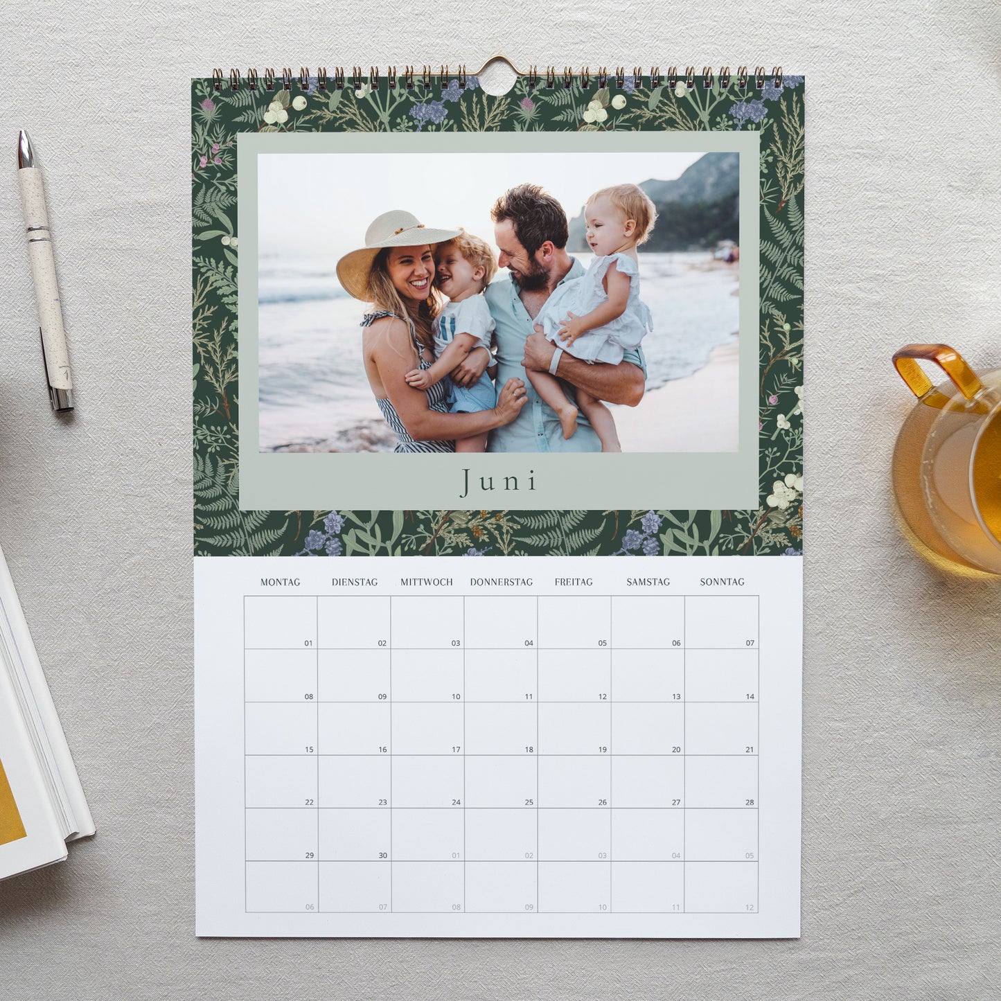 Kalender Weihnachten Wandgemälde A3 Winterlaub foto N° 2