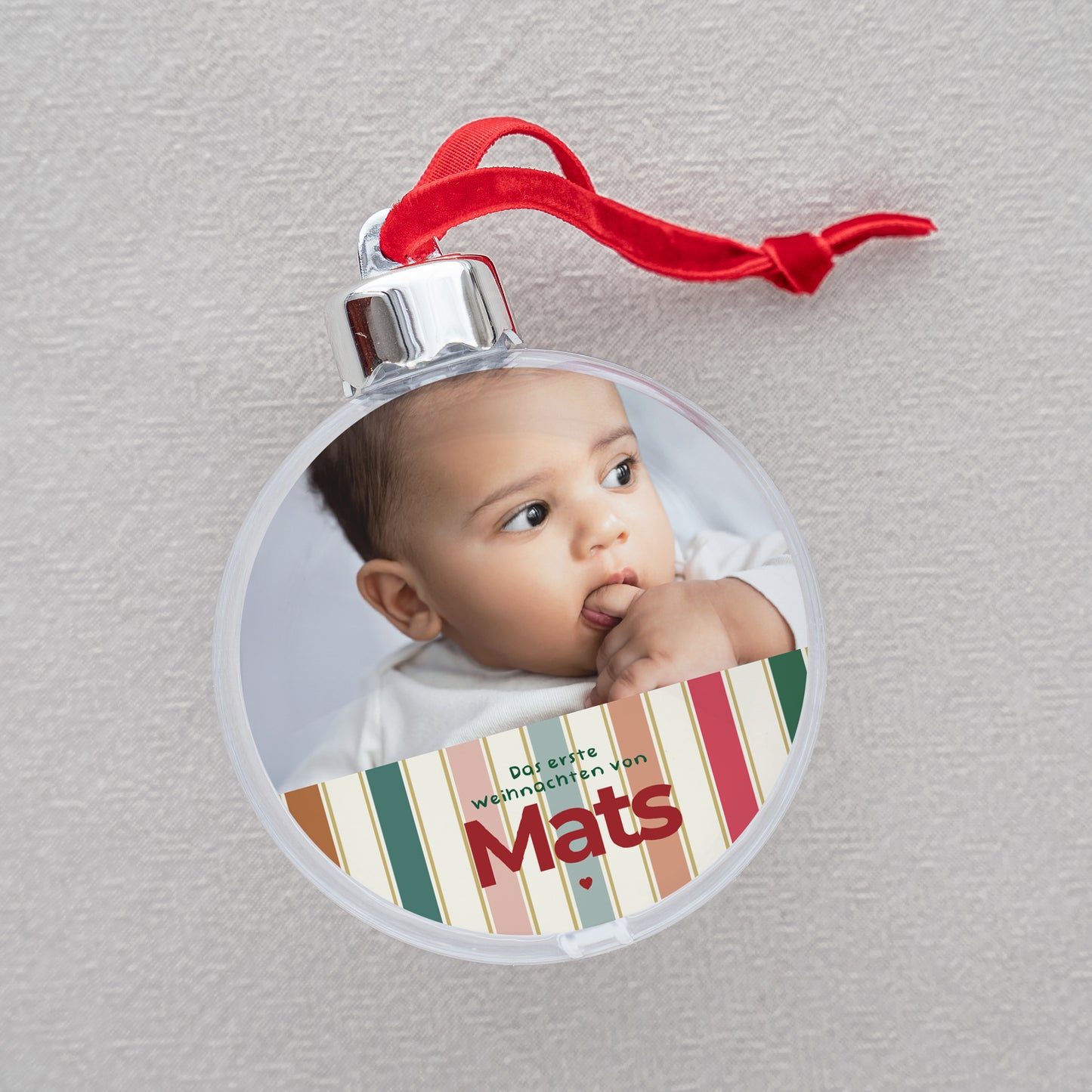 Weihnachtskugel Weihnachten Runde Der erste meiner Weihnachten foto N° 2