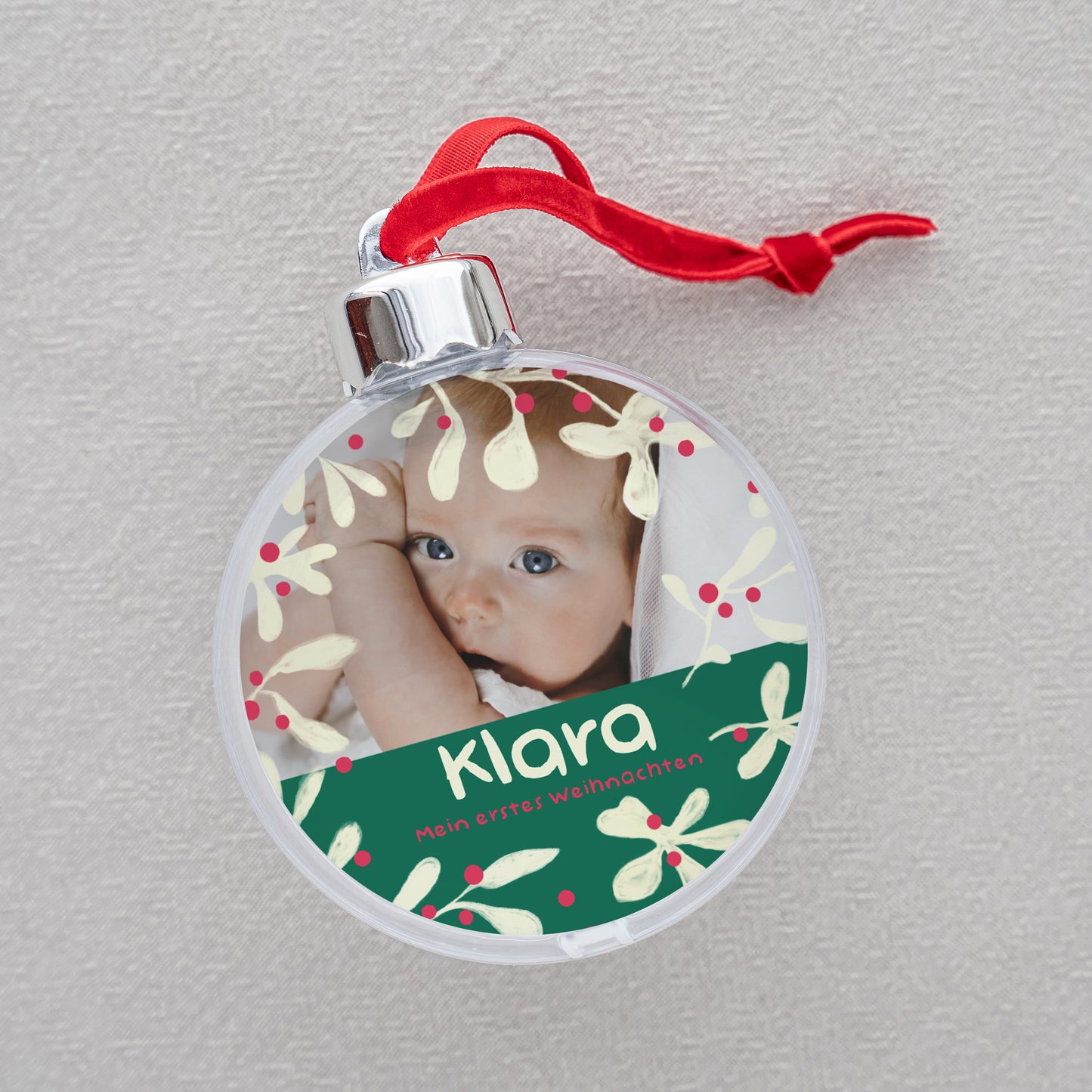 Weihnachtskugel Weihnachten Runde Mein erster Winter foto N° 2