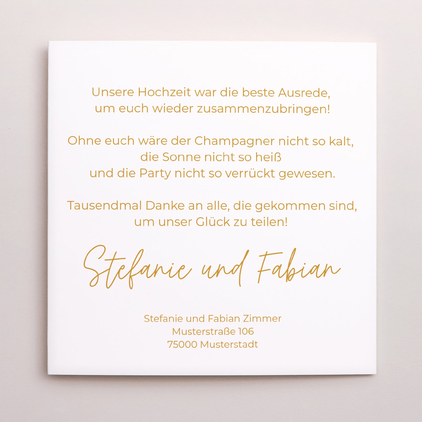 Dankeskarte Hochzeit Schallplattenhülle L'amour. foto N° 3