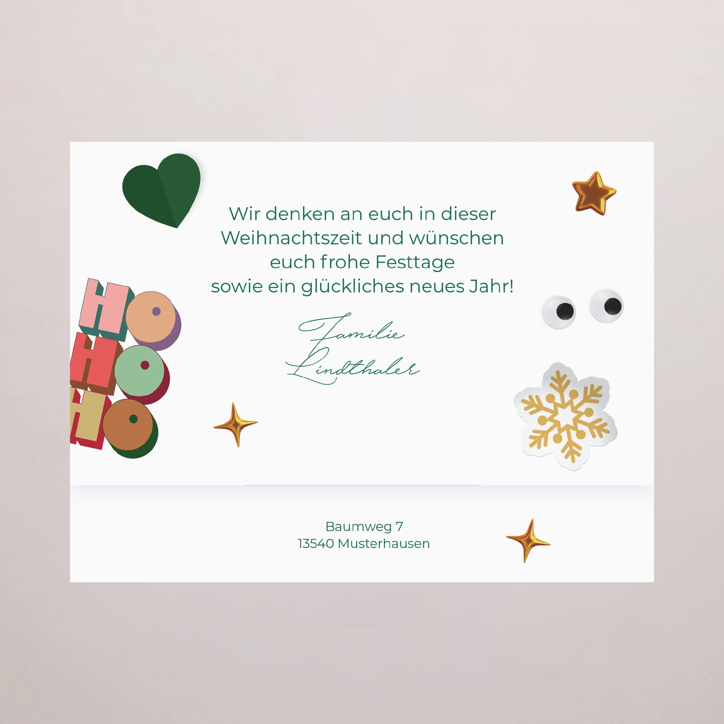 Schokokarte Weihnachten Schokoladenbox 6 Winter-Polares foto N° 4