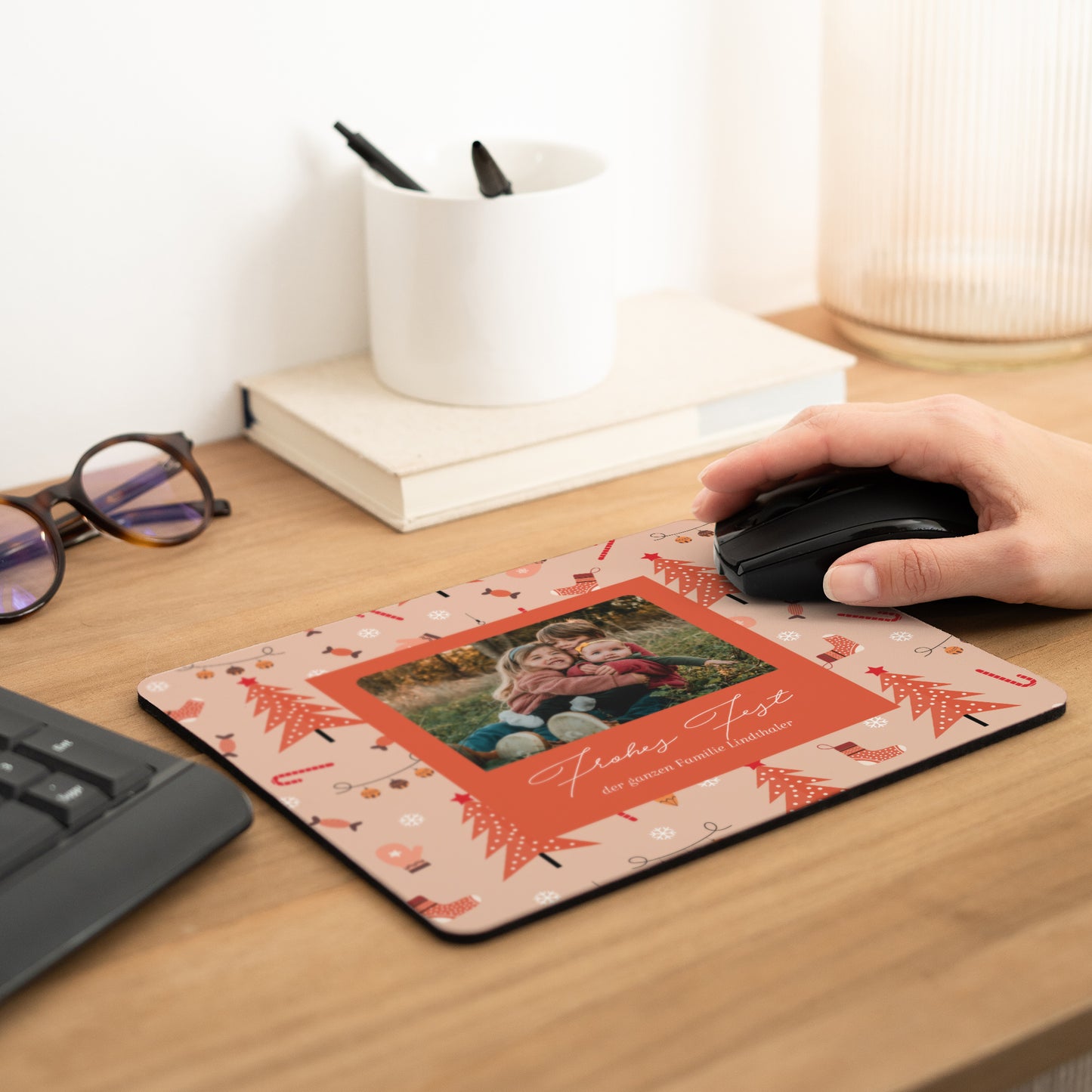 Mousepad Weihnachten Rechteck Wertvolle Momente foto N° 2