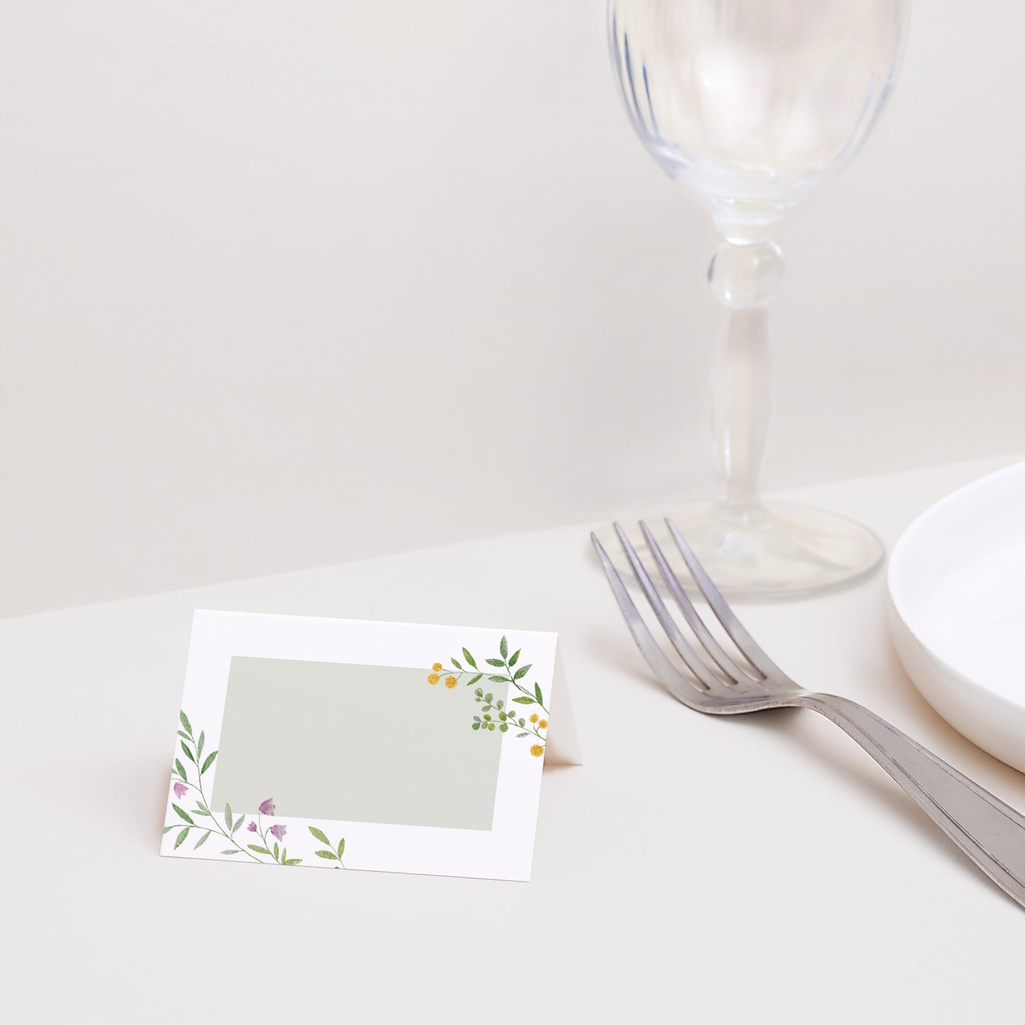Tischkarten Hochzeit Quer Der Garten der Herzen foto N° 2