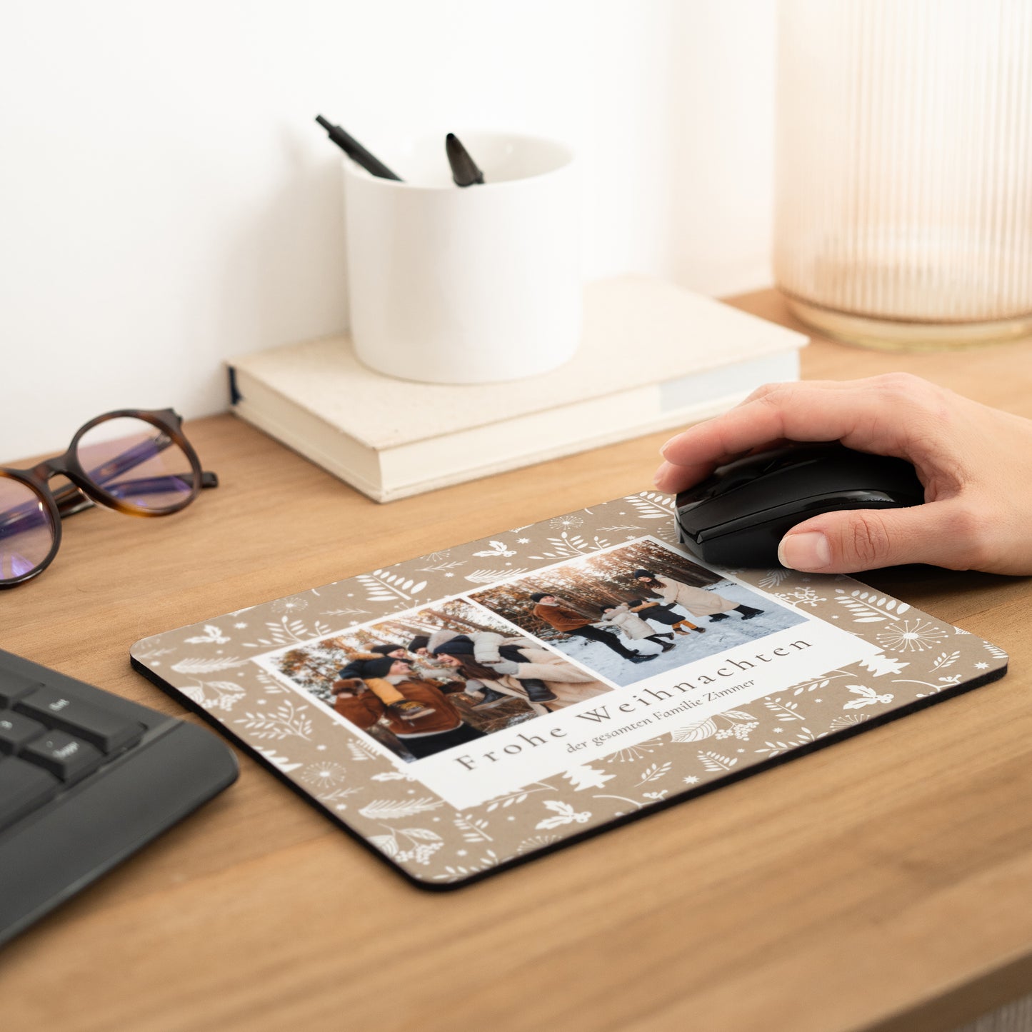 Mousepad Weihnachten Rechteck Weihnachtstraditionen foto N° 2