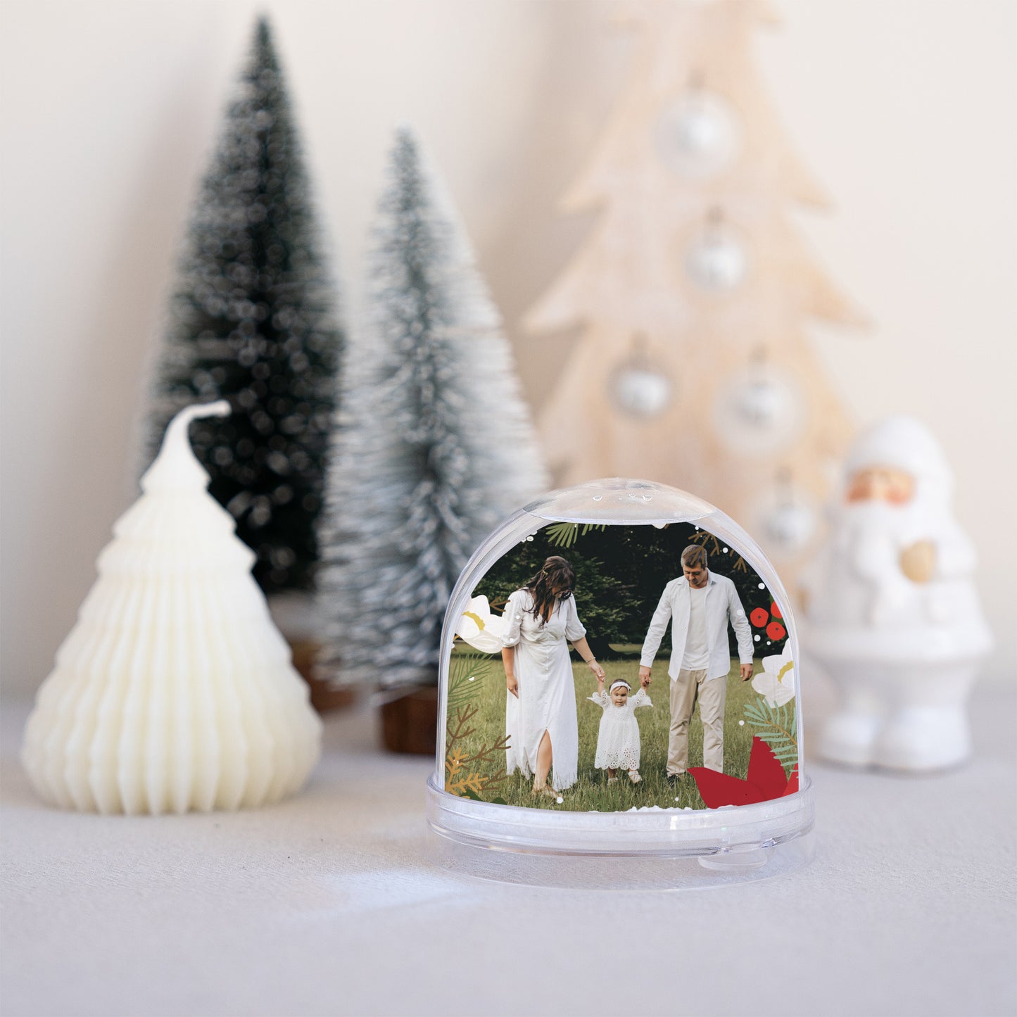Schneekugel Weihnachten Glass Weihnachtskranz foto N° 4