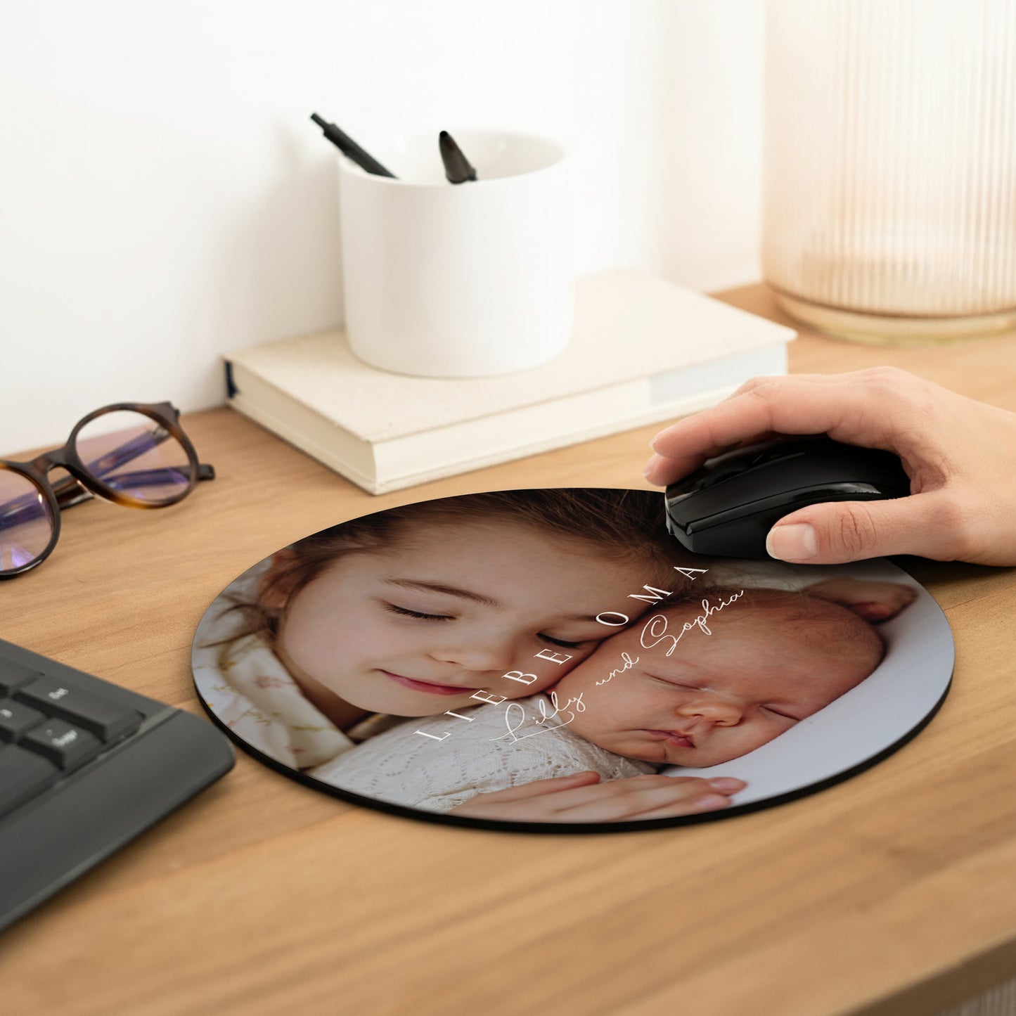 Mousepad Objekte Rund Herzen Vereint foto N° 2