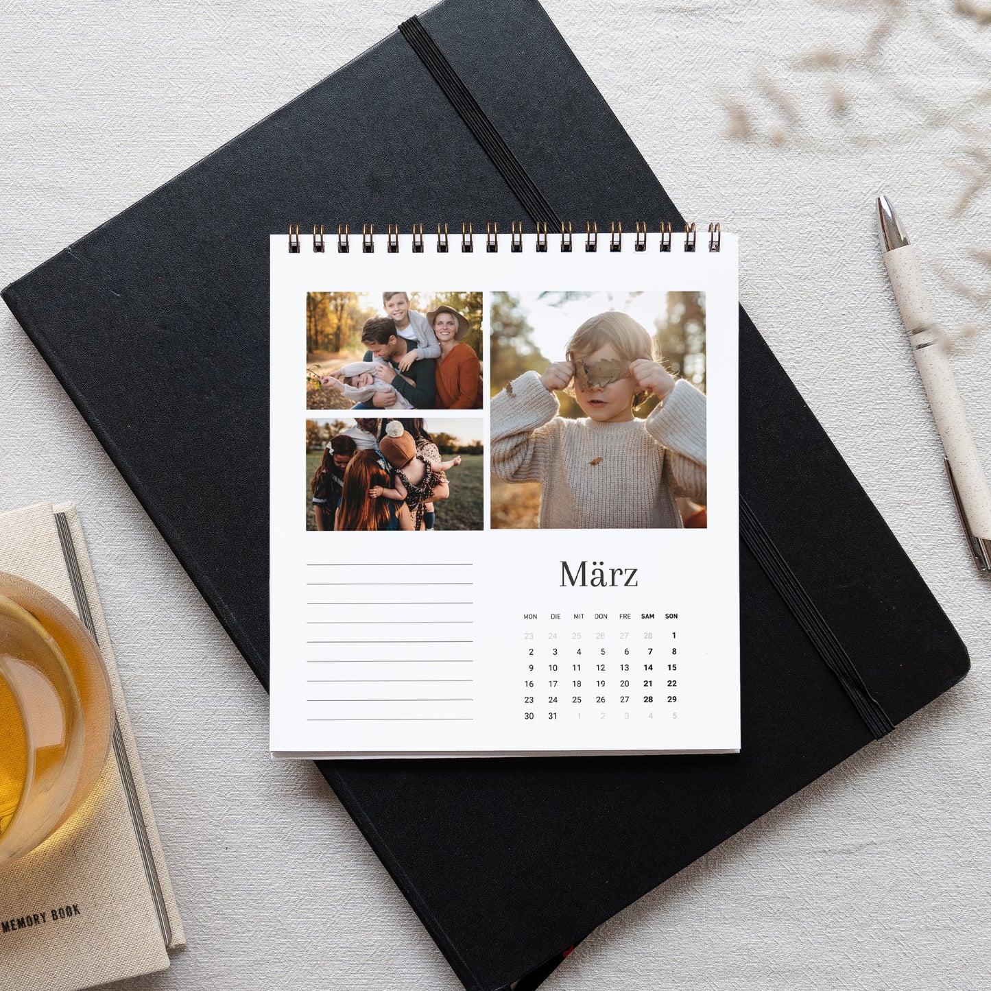 Kalender Weihnachten Büro, Staffelei Familienerinnerungen foto N° 3