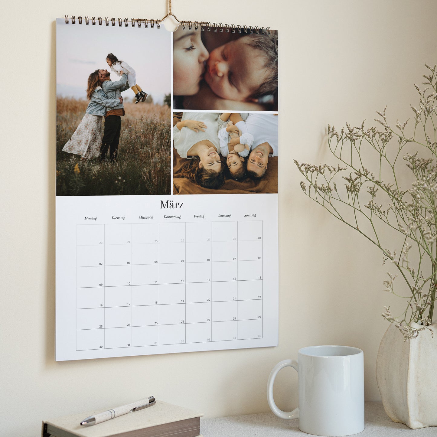 Kalender Weihnachten Wandgemälde A3 Instant Naturel foto N° 3