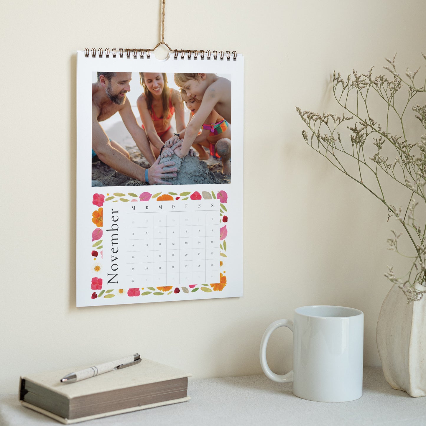 Kalender Weihnachten Wandbild A4 Blühende Momente foto N° 3