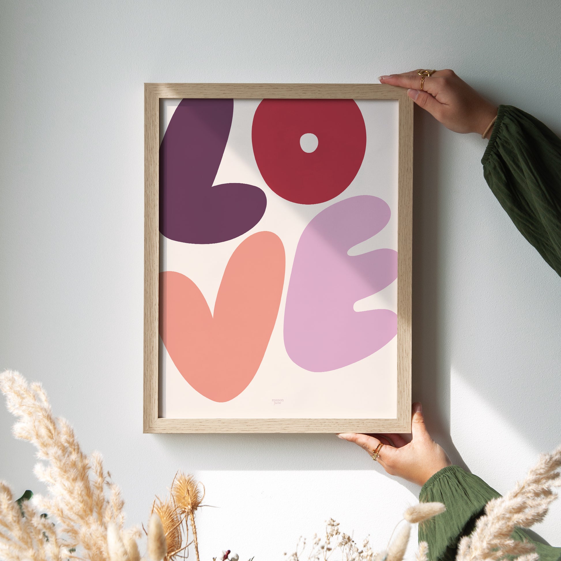 Poster Objekte Porträt Voll von Liebe foto N° 2