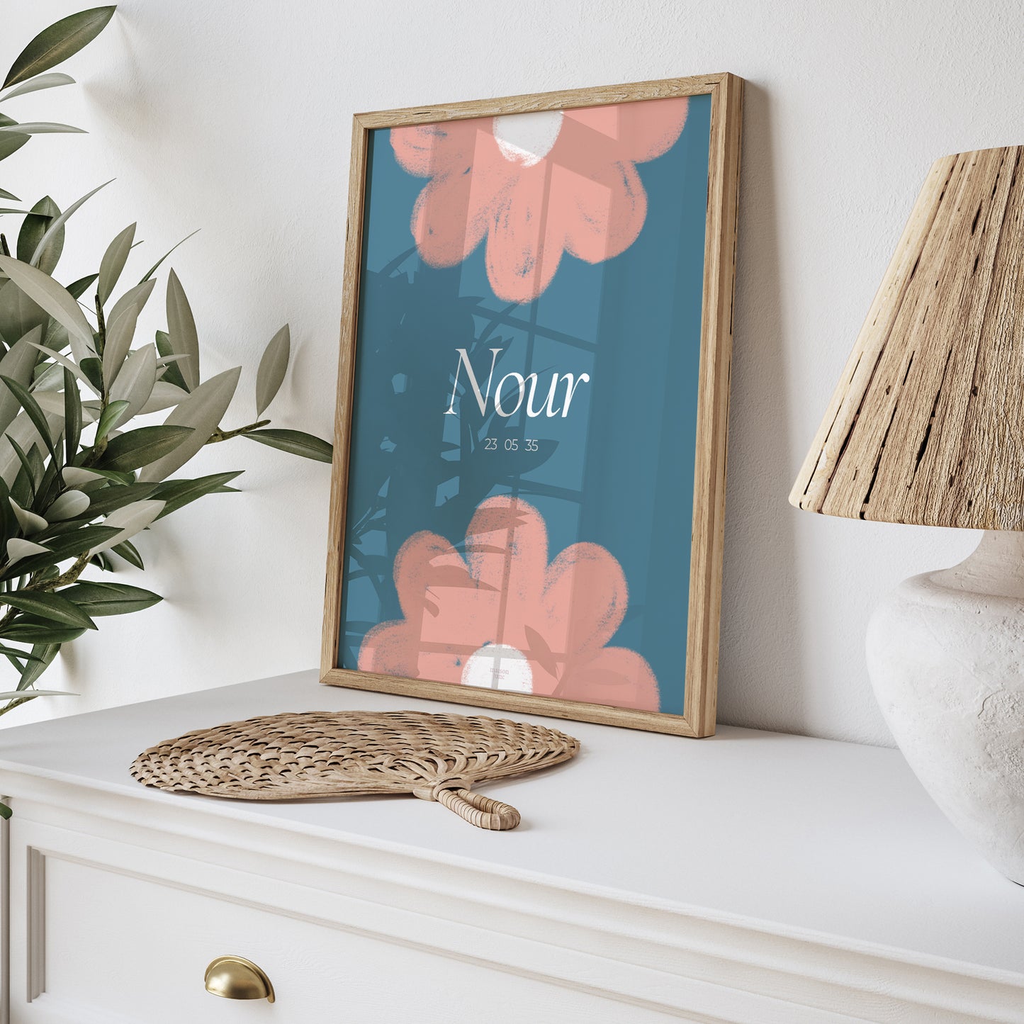 Poster Geburt Porträt Doppele Blüten foto N° 5