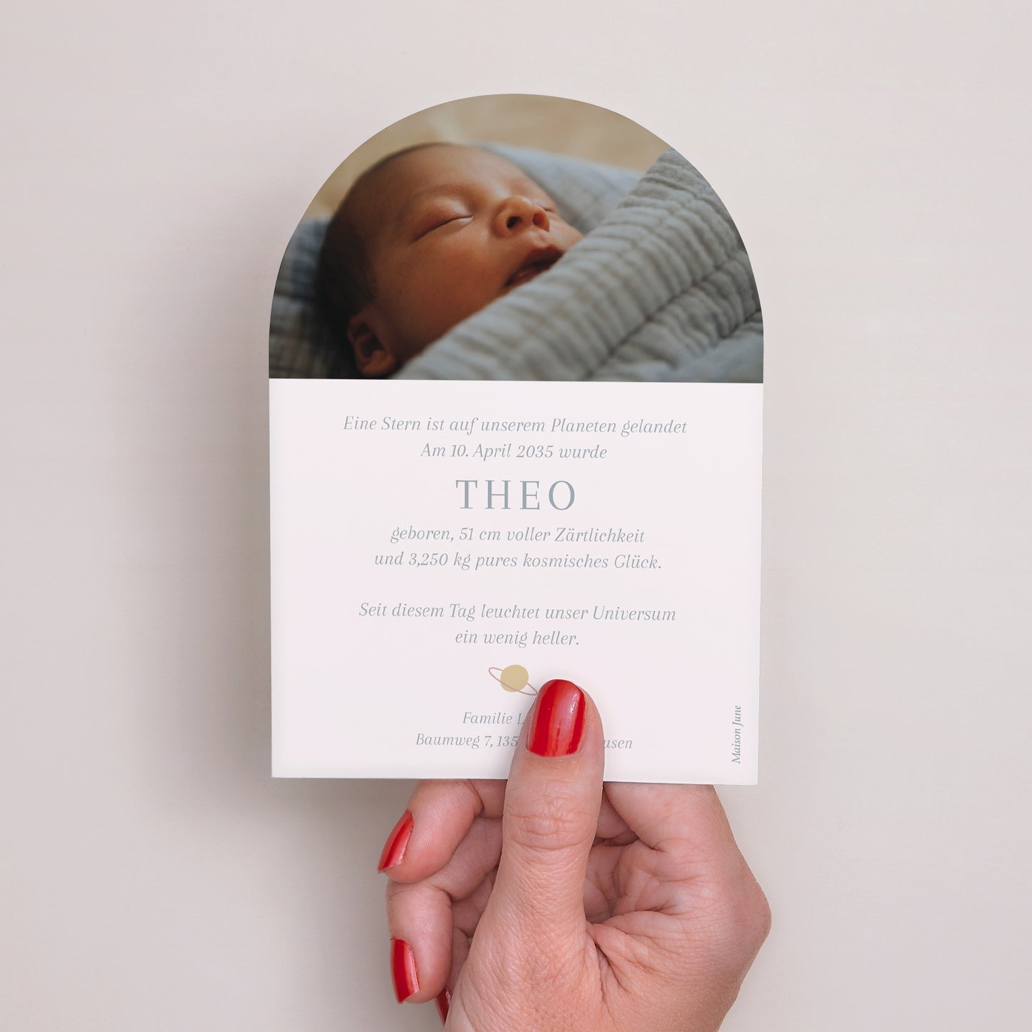 Geburtskarten Kleine Arche Liebeskonstellation foto N° 3