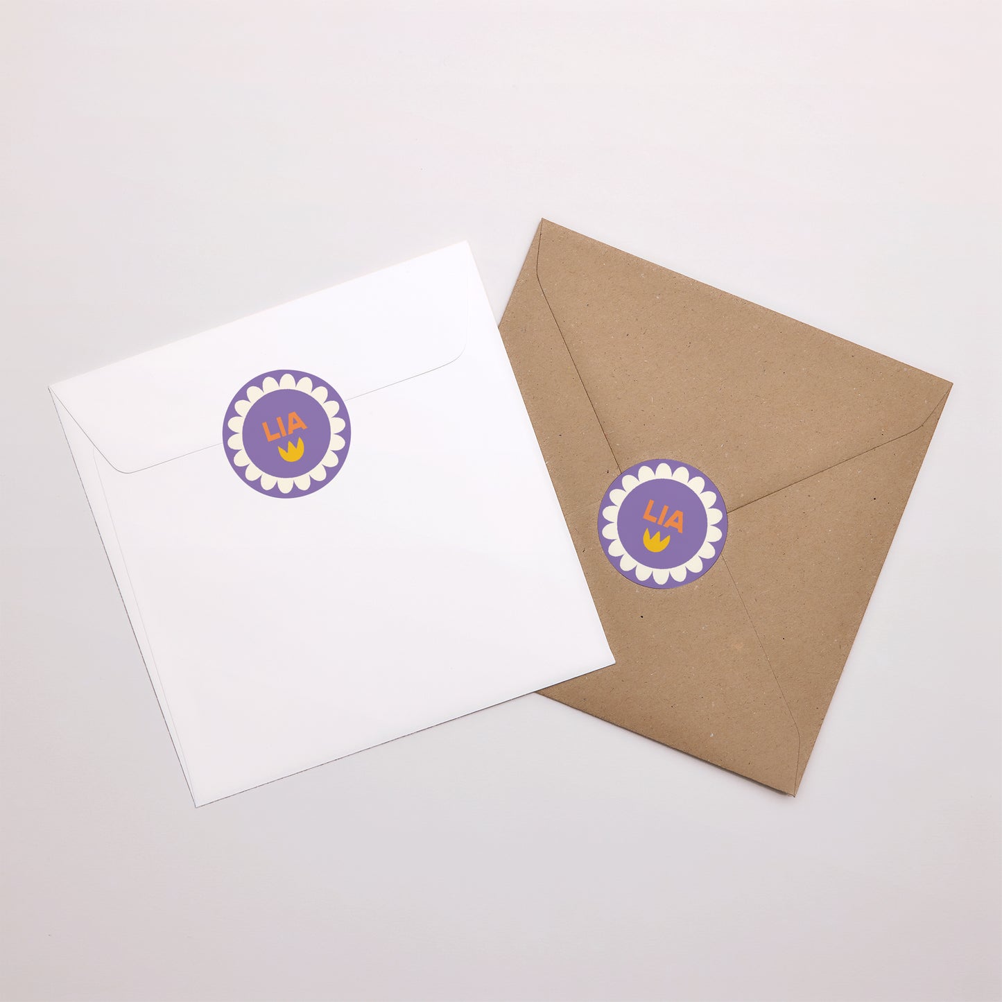 Sticker Geburt Rund Wilde Blüte foto N° 3