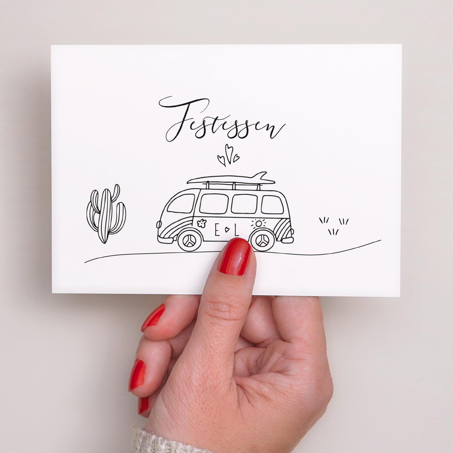 Beilegekarte Hochzeit Landschaft Der Plan des Glücks foto N° 3