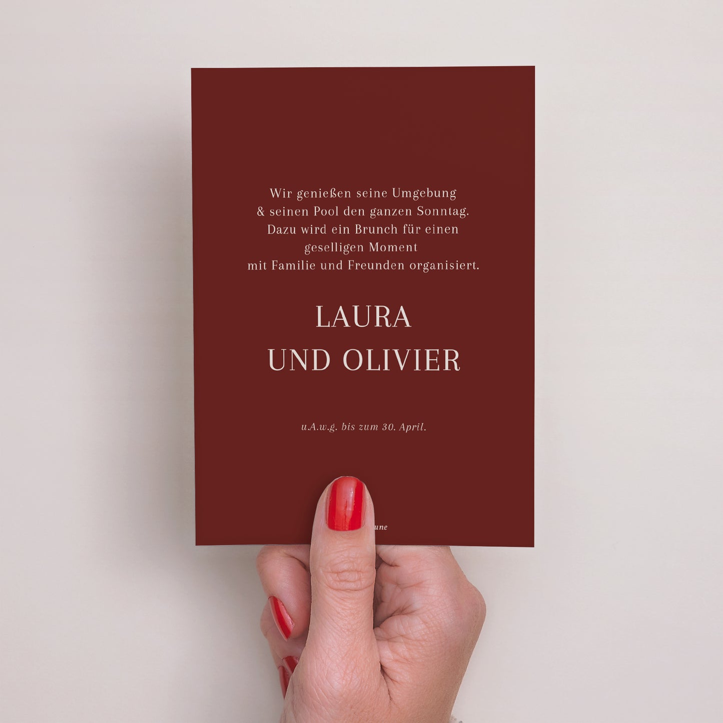 Einladungskarte Hochzeit Porträt Altes Geld foto N° 3