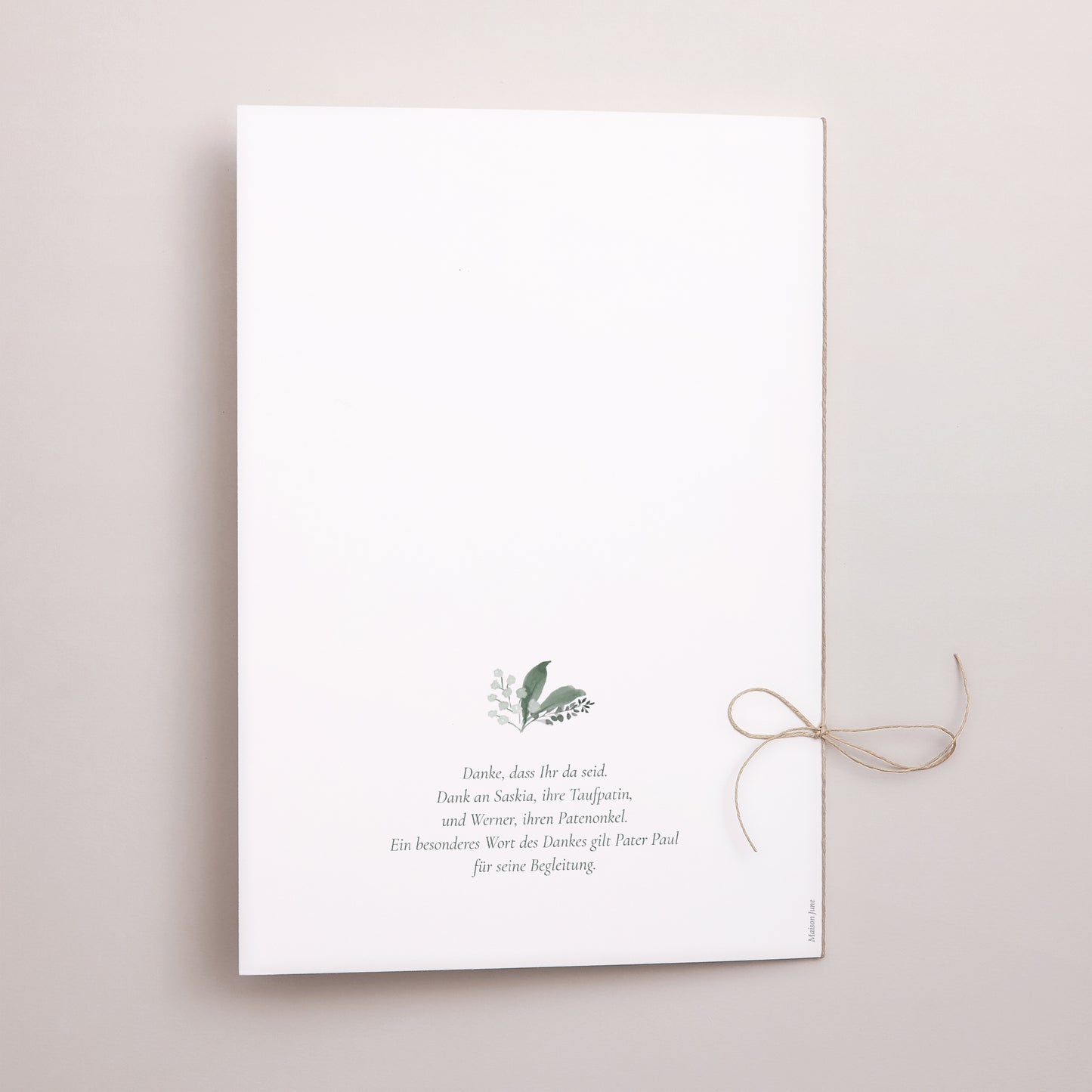 Kirchenheft Taufe Doppelflügel Eine Krone der Süße foto N° 3