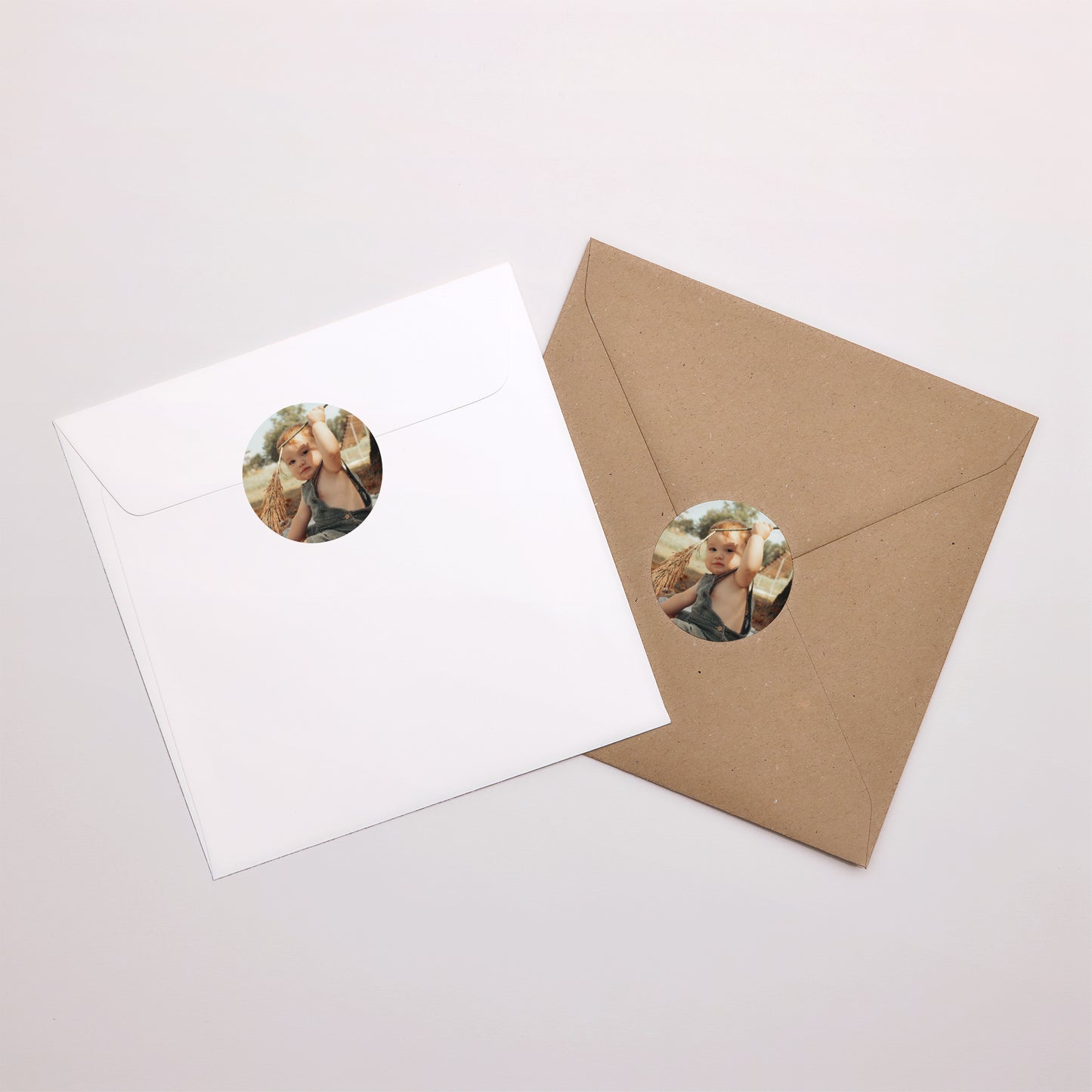 Sticker Taufe Rund Licht der Gnade foto N° 3