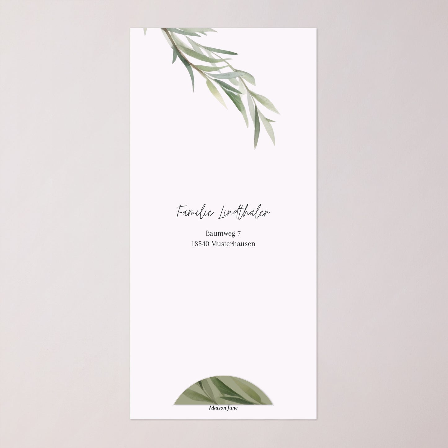 Taufeinladung Tasche, 2 Karten, runden Etikett Gesegnet unter dem Olivenbaum foto N° 4