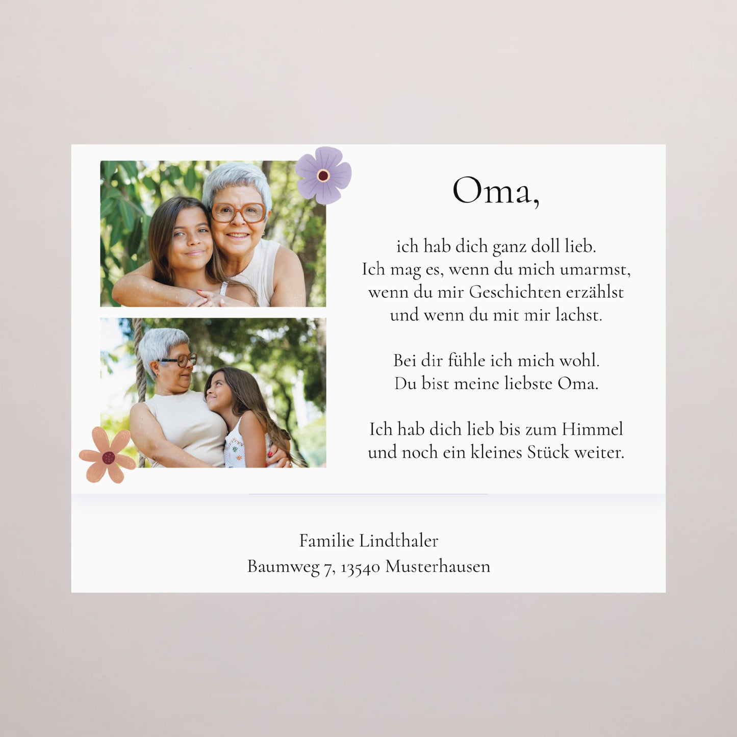 Personalisierte Schokoladenbox Objekte 6 Schokoladen Großmutter fürs Leben foto N° 4