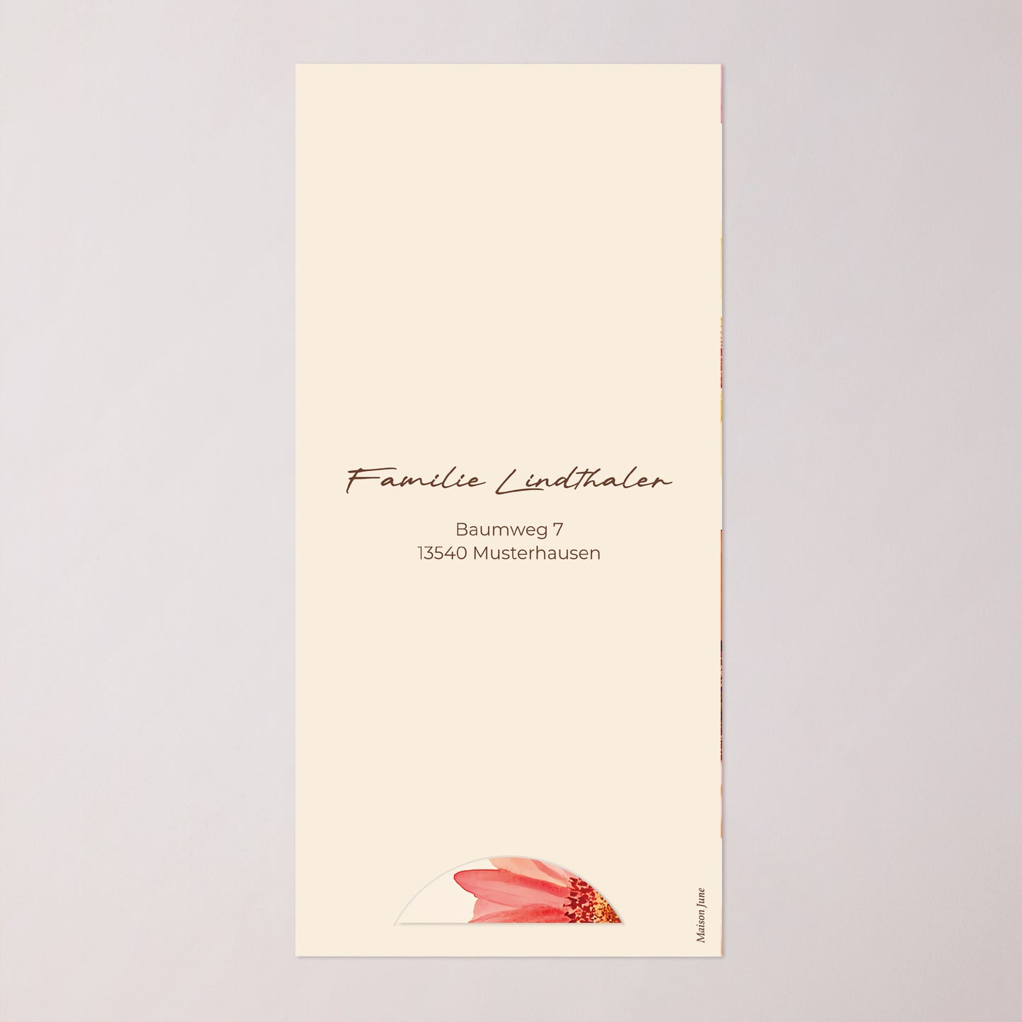 Einladungskarte Kommunion Tasche, 2 Karten, runden Etikett Lichtblüten foto N° 4