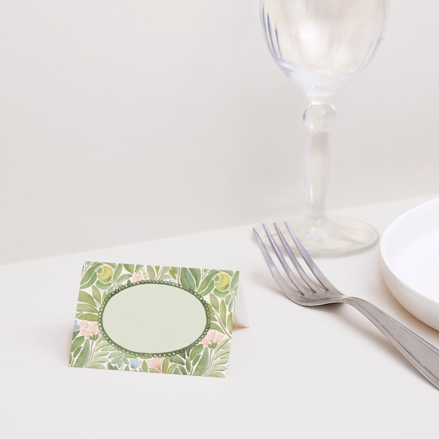 Tischkarten Hochzeit Quer Der Garten der Versprechen foto N° 2