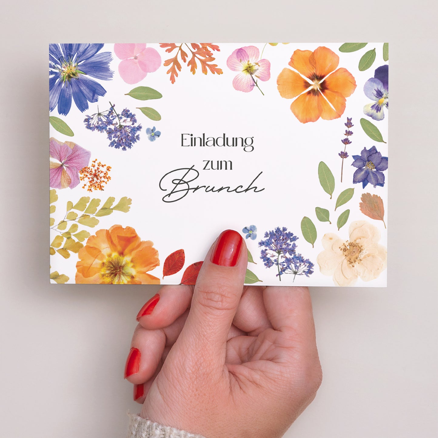 Einladungskarte Hochzeit Landschaft Liebesherbarium foto N° 3