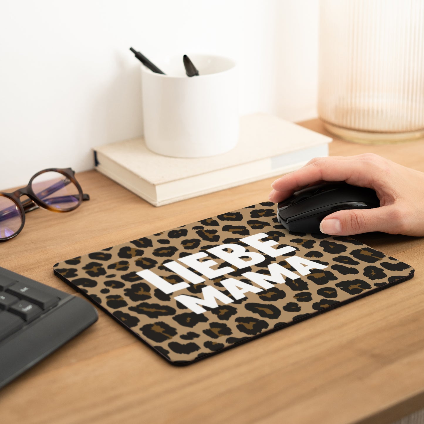 Mousepad Objekte Rechteck Mama der Liebe Leopard foto N° 2