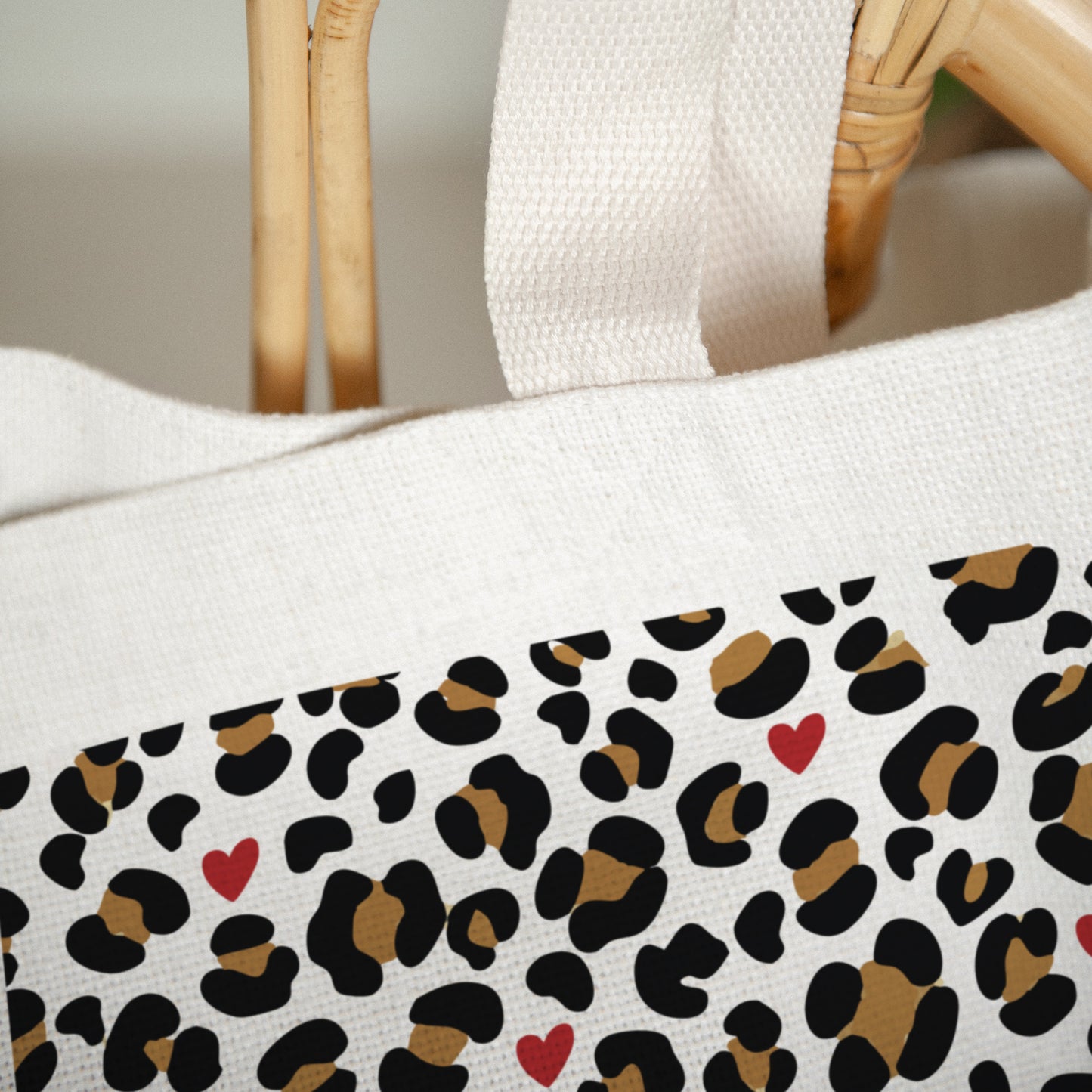 Tote bag Objekte Tragehenkel Feline Romantik foto N° 3