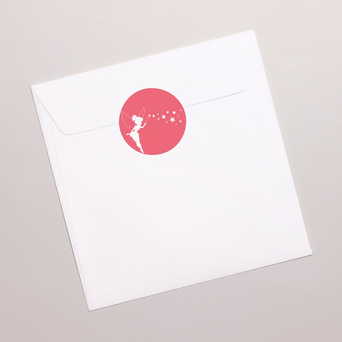 Sticker Geburt Rund Kleine Fee foto N° 3
