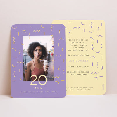 Einladung zum 20. Geburtstag