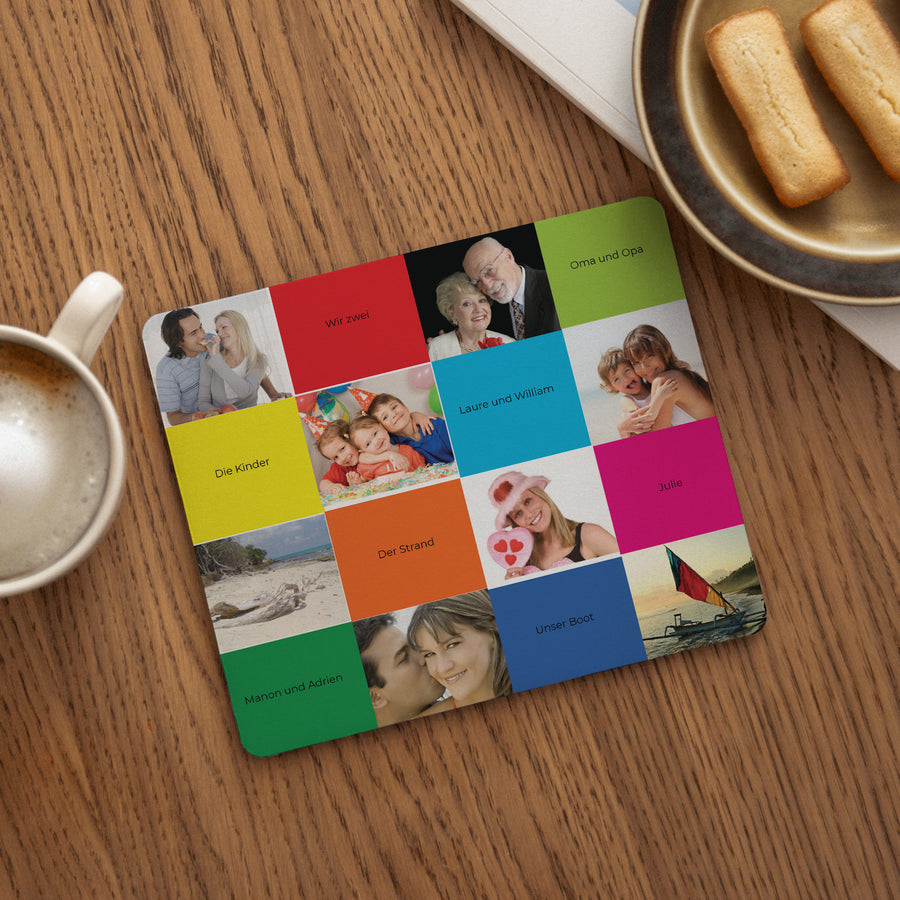 Mousepad Objekte Rechteck Bunte Quadrate foto