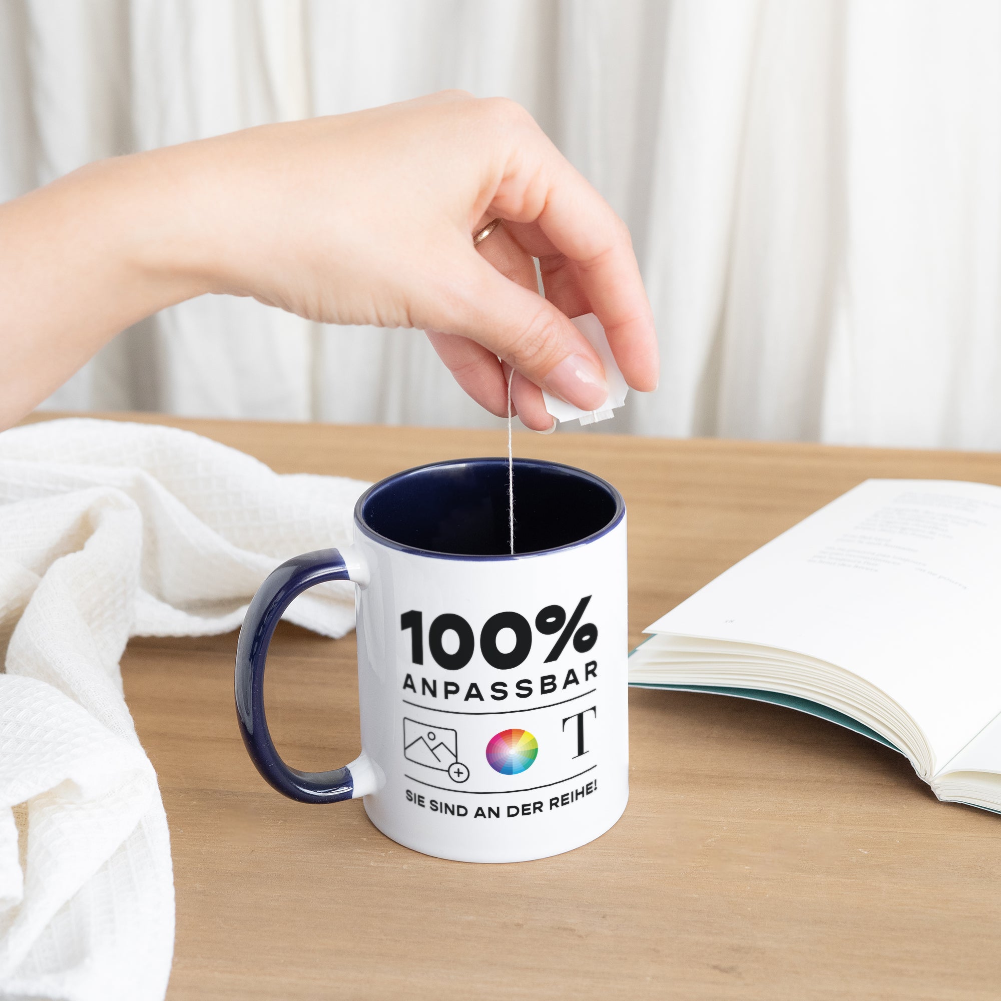 Tasse Objekte Blau Do It Yourself foto N° 3