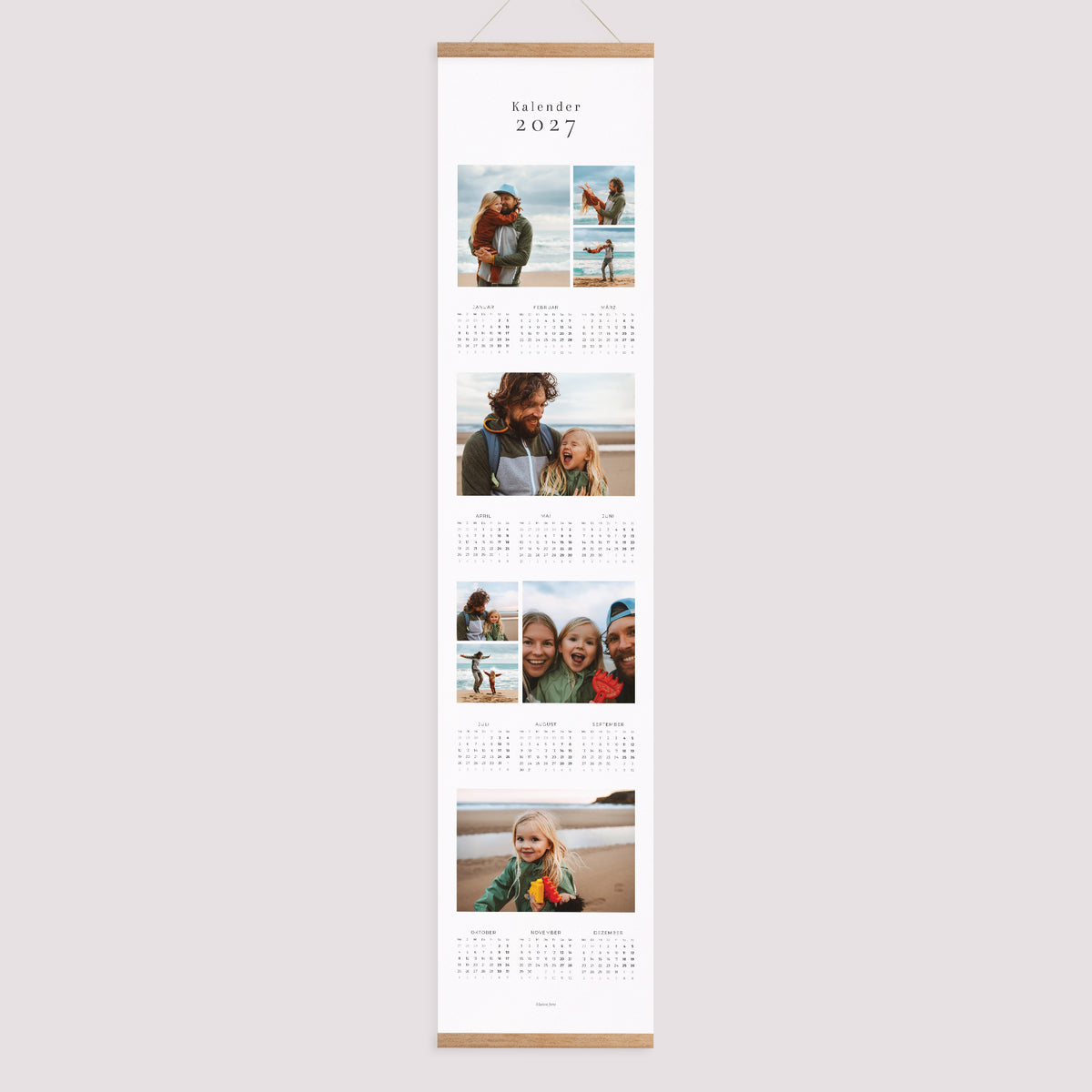 Kalender Weihnachten Papier Fotocollage-Kalender foto N° 1