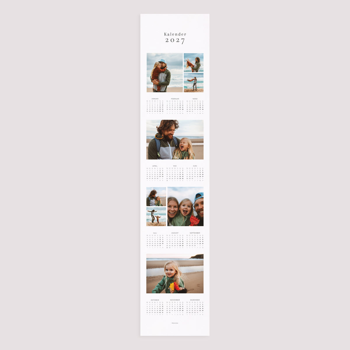 Kalender Weihnachten Papier Fotocollage-Kalender foto N° 3