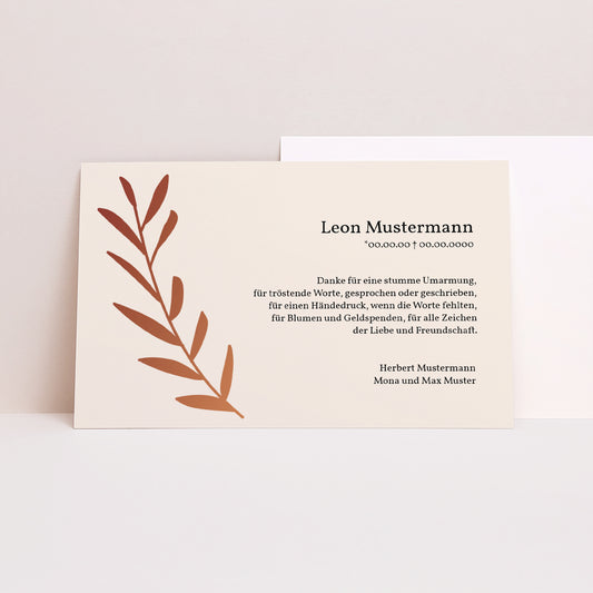 Trauerkarte Landschaft Göttin Mutter foto